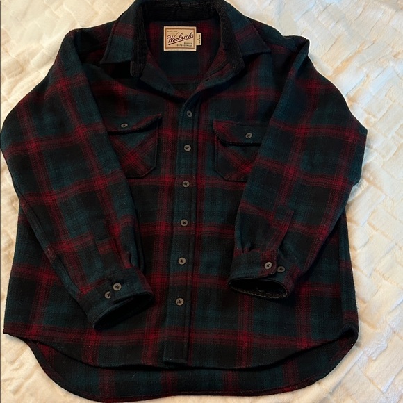 Woolrich Other - Woolrich Mens Red and Black Checkered Wool Blend Shirt size L